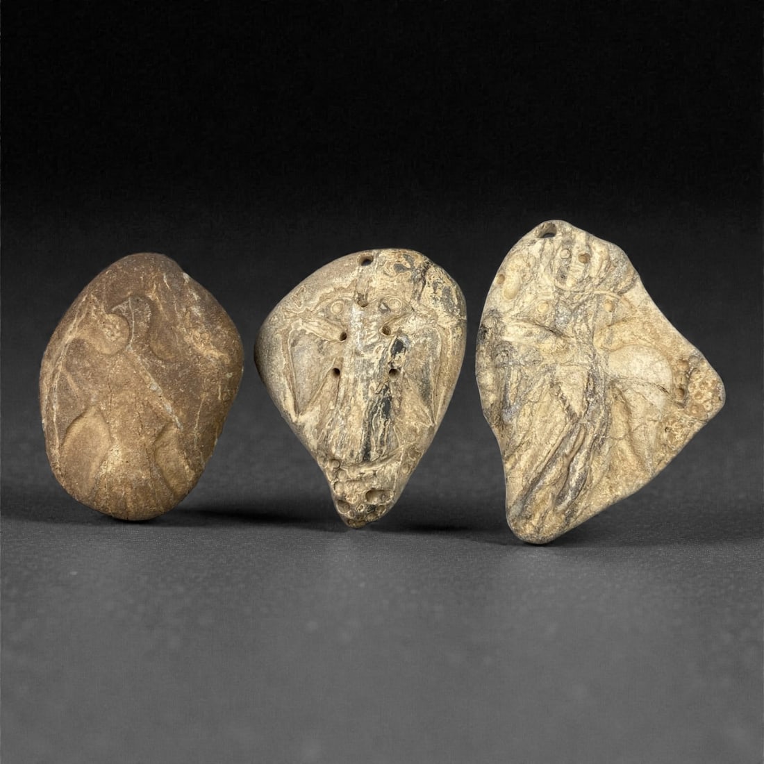 A Group of Three Christian Period Stone Carving Reliefs, 4th-7th Century, 59FM (1 of 1)