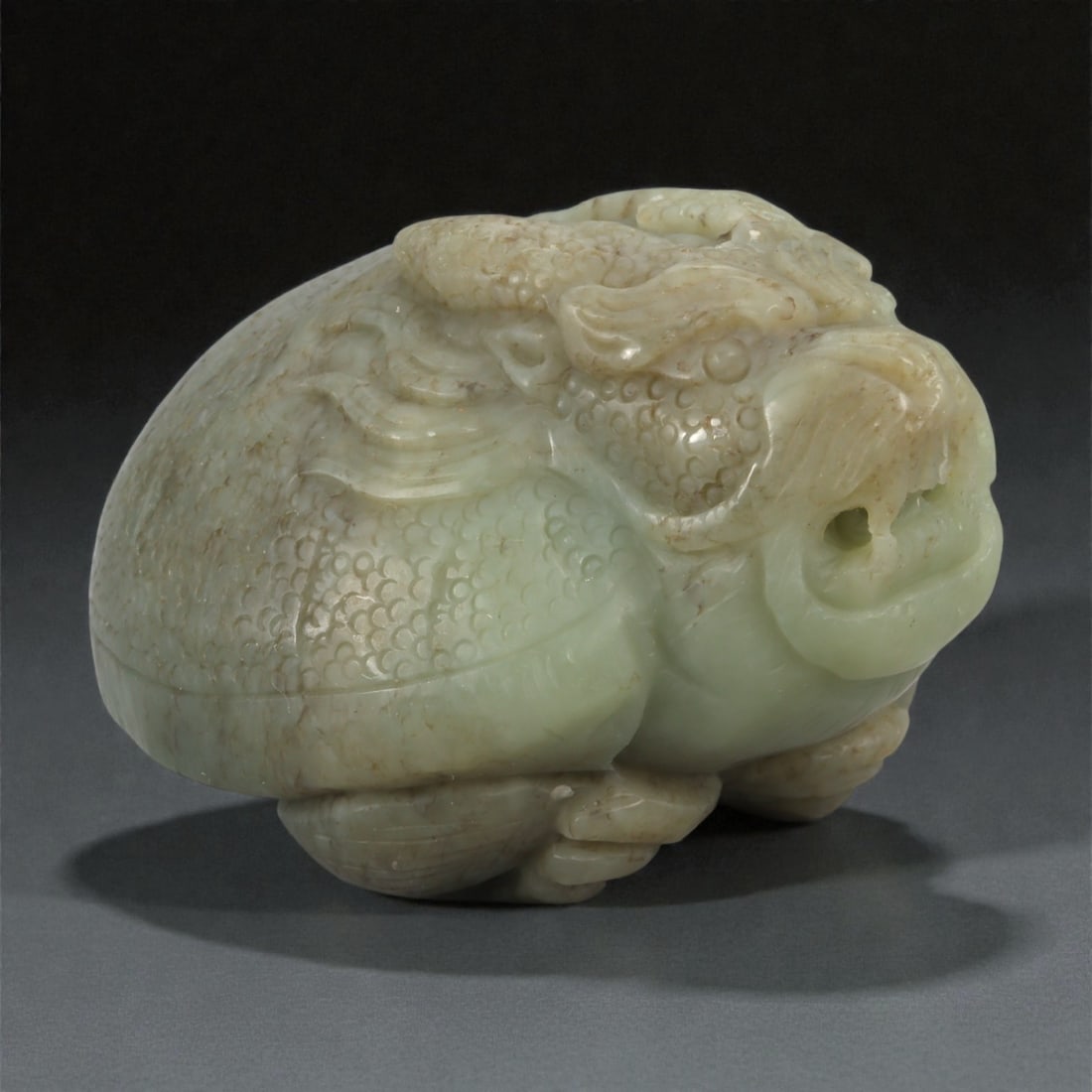 A Chinese Jade Mythical Beast Sculpture, 20th Century, 79YA (1 of 3)