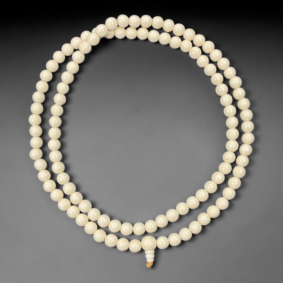 Horn Beaded Necklace - Buddhist Prayer Mala, 20th Century, 50FV (1 of 1)