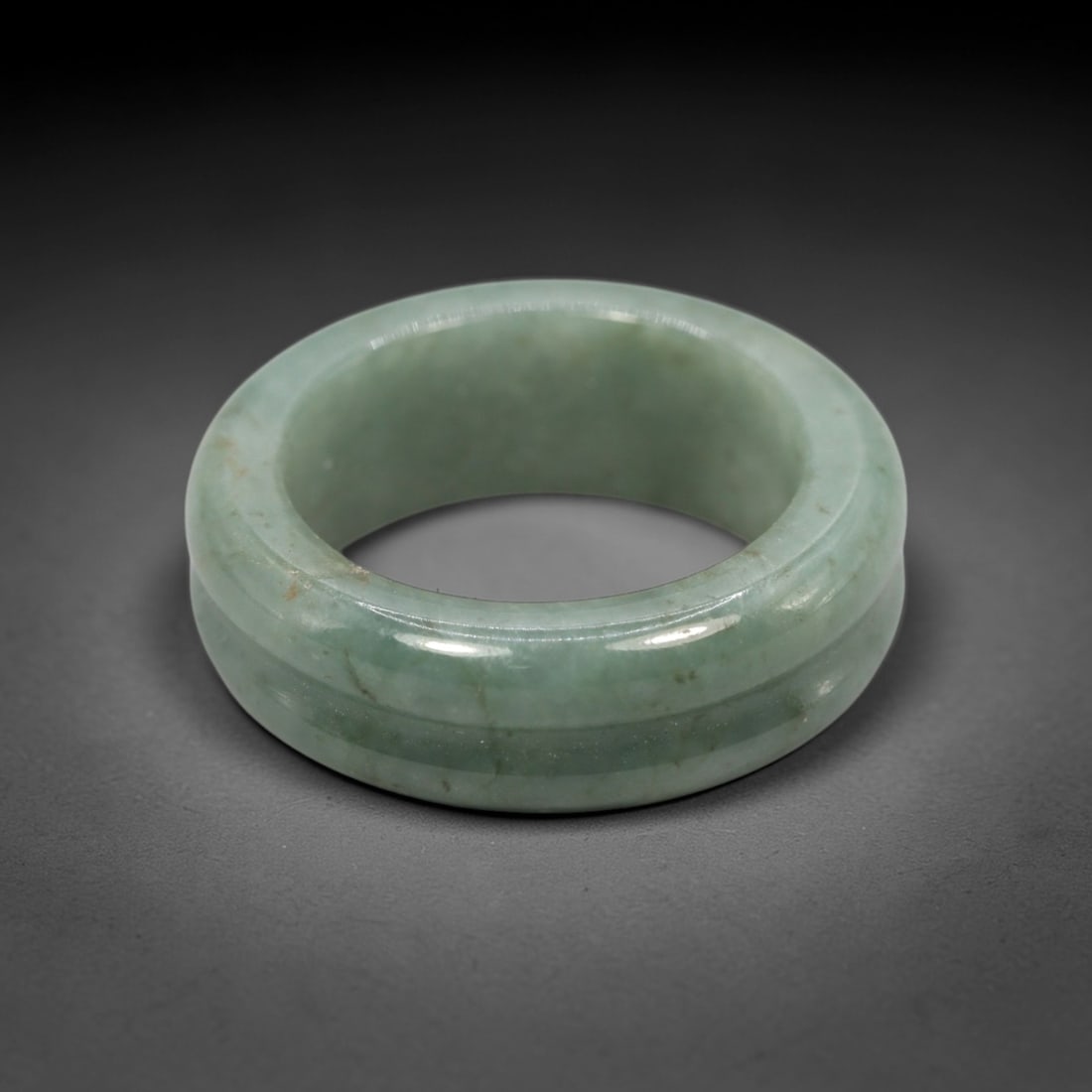 A Chinese Jadeite Jade Ring, 20th Century, 16XN (1 of 2)