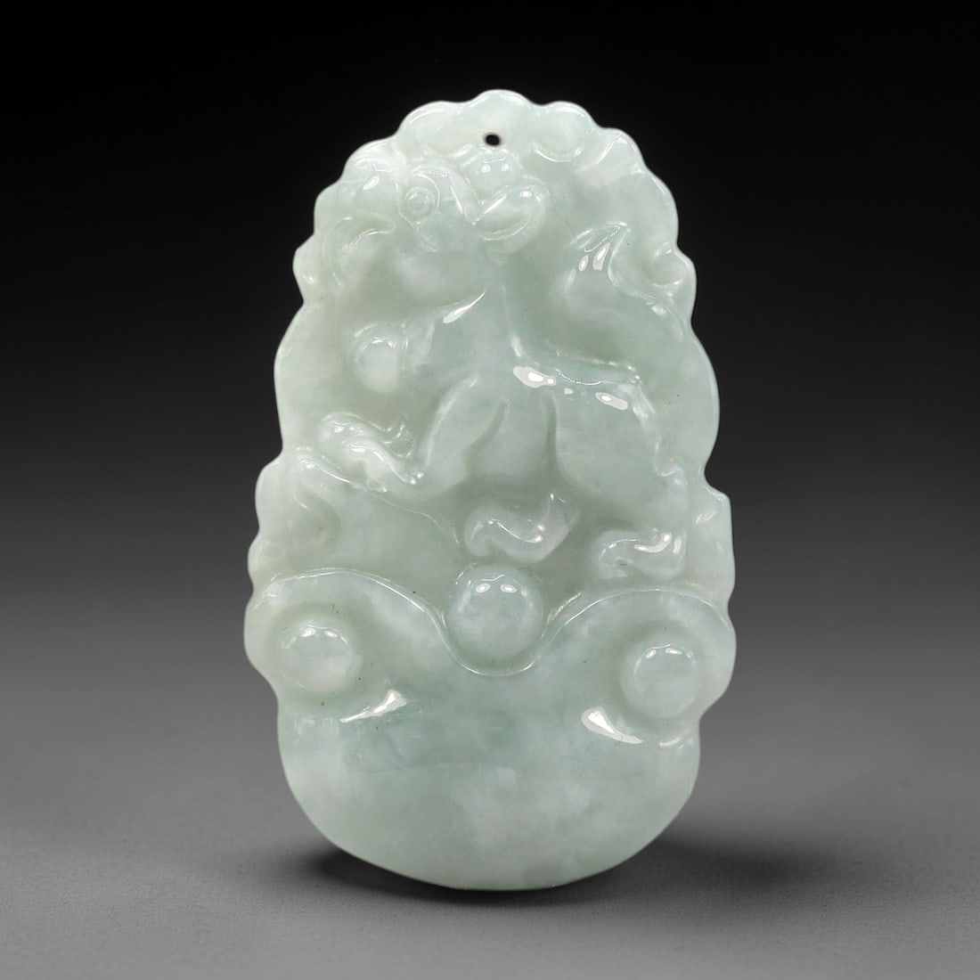 A Chinese Jade Mythical Beast Pendant, 20th Century, 95XL (1 of 2)