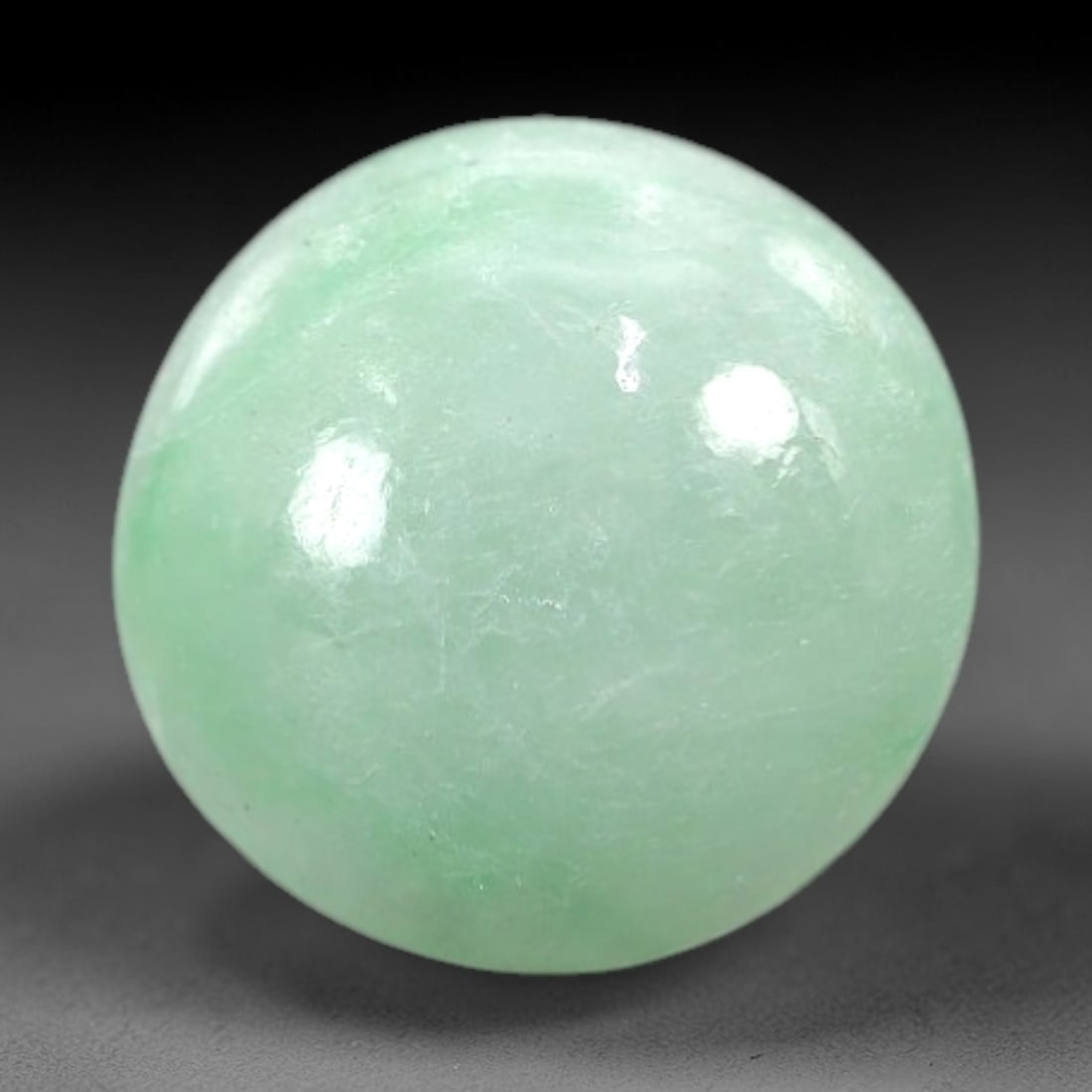 3.70 Carats Pale Mint Green Burmese Jadeite Jade Cabochon - Natural Loose Gemstone, 59AC (1 of 1)