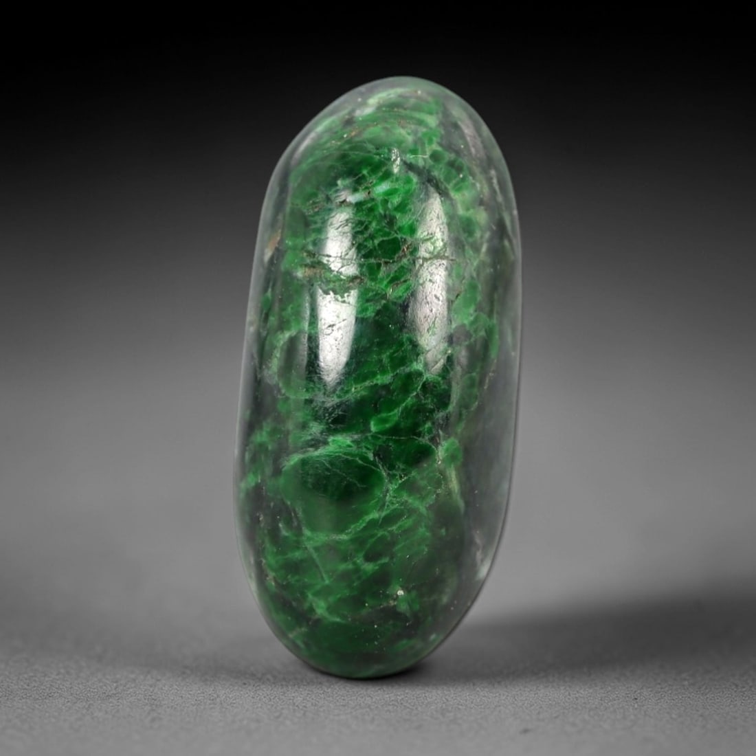 12.08 Carats Deep Green Maw Sit Sit Jade Cabochon - Natural Burmese Stone, 5AB (1 of 1)