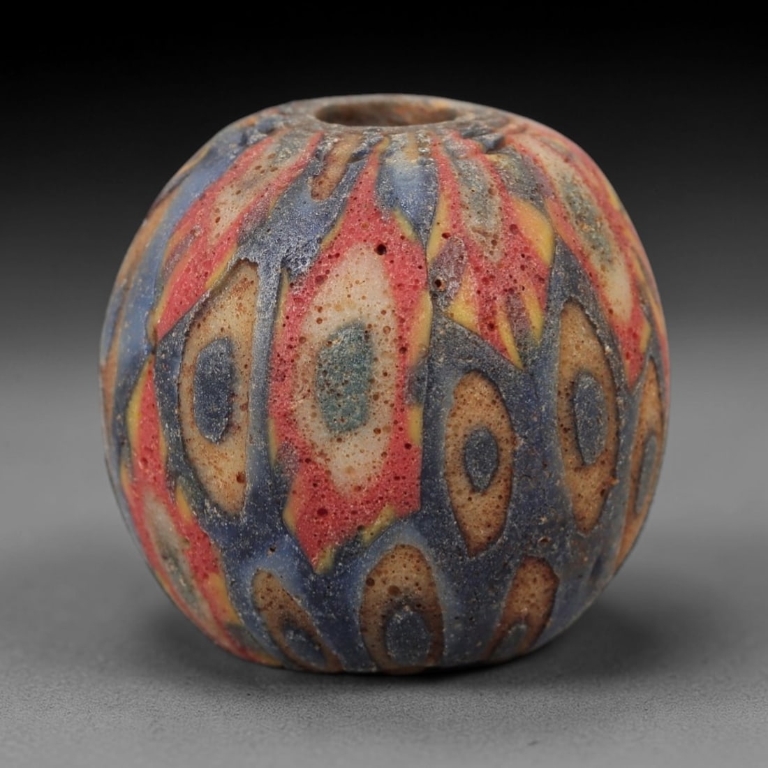 Ancient Glass Eye Bead - Roman/Egyptian Mosaic Amulet Bead, 6FW (1 of 2)