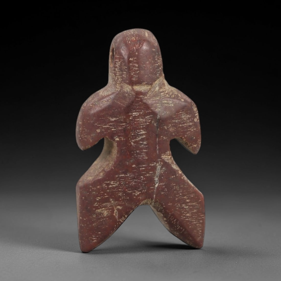 Ancient Egyptian Stone Amulet - Anthropomorphic Carved Pendant, 88AE (1 of 2)