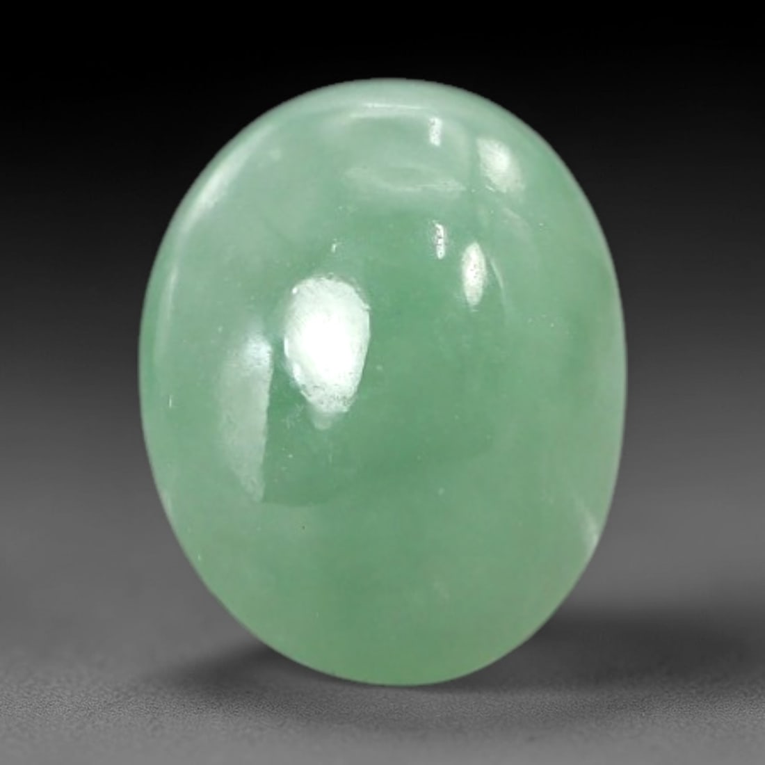 2.83 Carats Apple Green Jadeite Cabochon - Natural Burmese Stone, 64AB (1 of 1)