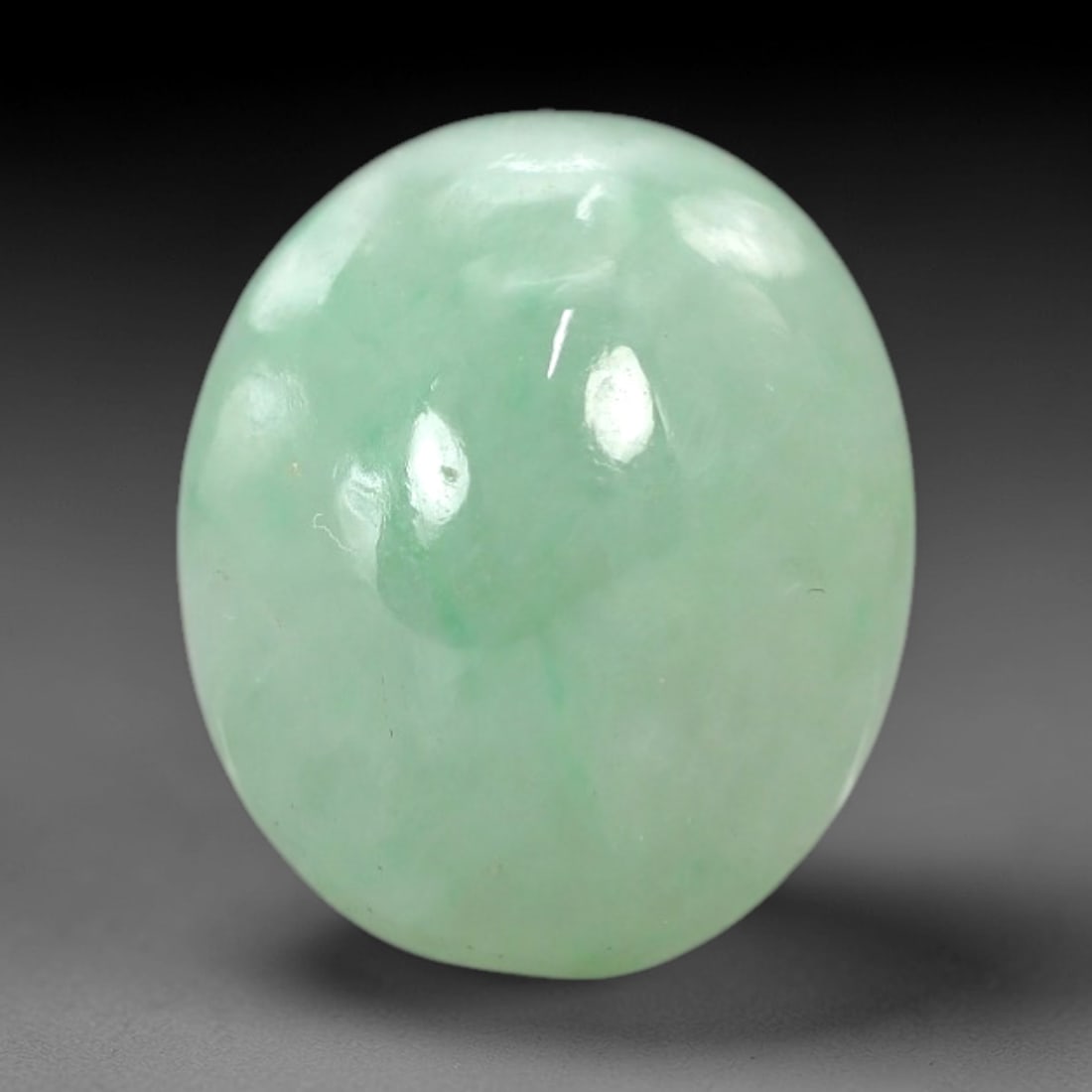 9.22 Carats Apple Green Jadeite Cabochon - Natural Burmese Stone, 85AB (1 of 1)