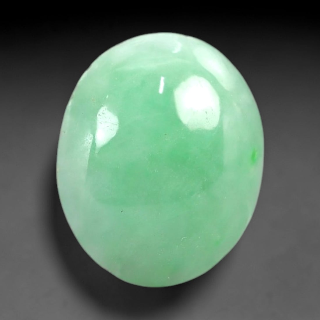 4.84 Carats Apple Green Jadeite Cabochon - Natural Burmese Stone, 2AC (1 of 1)
