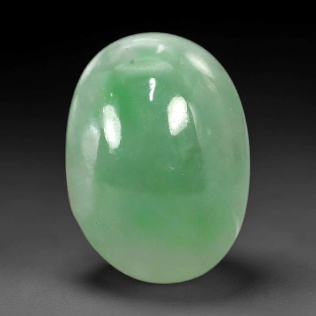 4.33 Carats Apple Green Jadeite Cabochon - Natural Burmese Stone, 98AB (1 of 1)