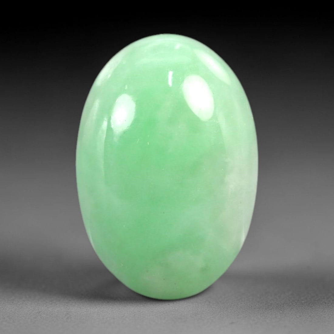 6.65 Carats Apple Green Jadeite Cabochon - Natural Burmese Stone, 11AC (1 of 1)