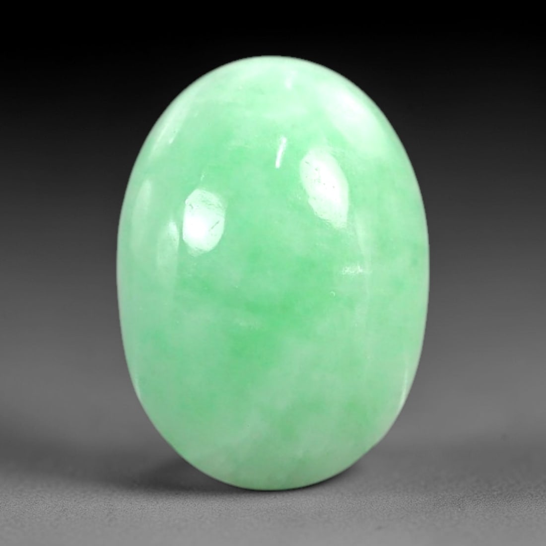 4.70 Carats Apple Green Jadeite Cabochon - Natural Burmese Stone, 8AC (1 of 1)