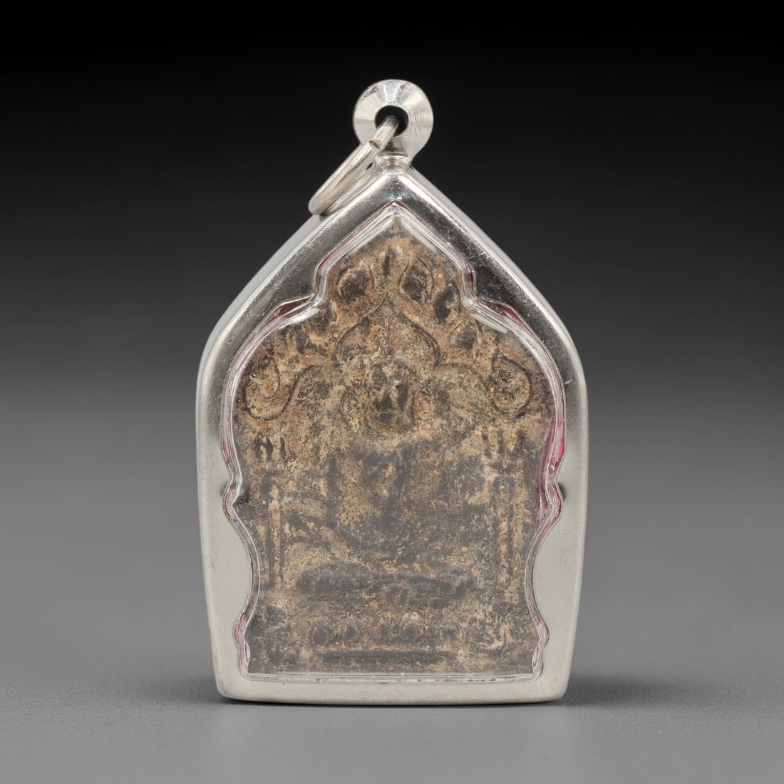 A Thai Metal Amulet in Metal Case, 20th Century, 63ZH (1 of 2)