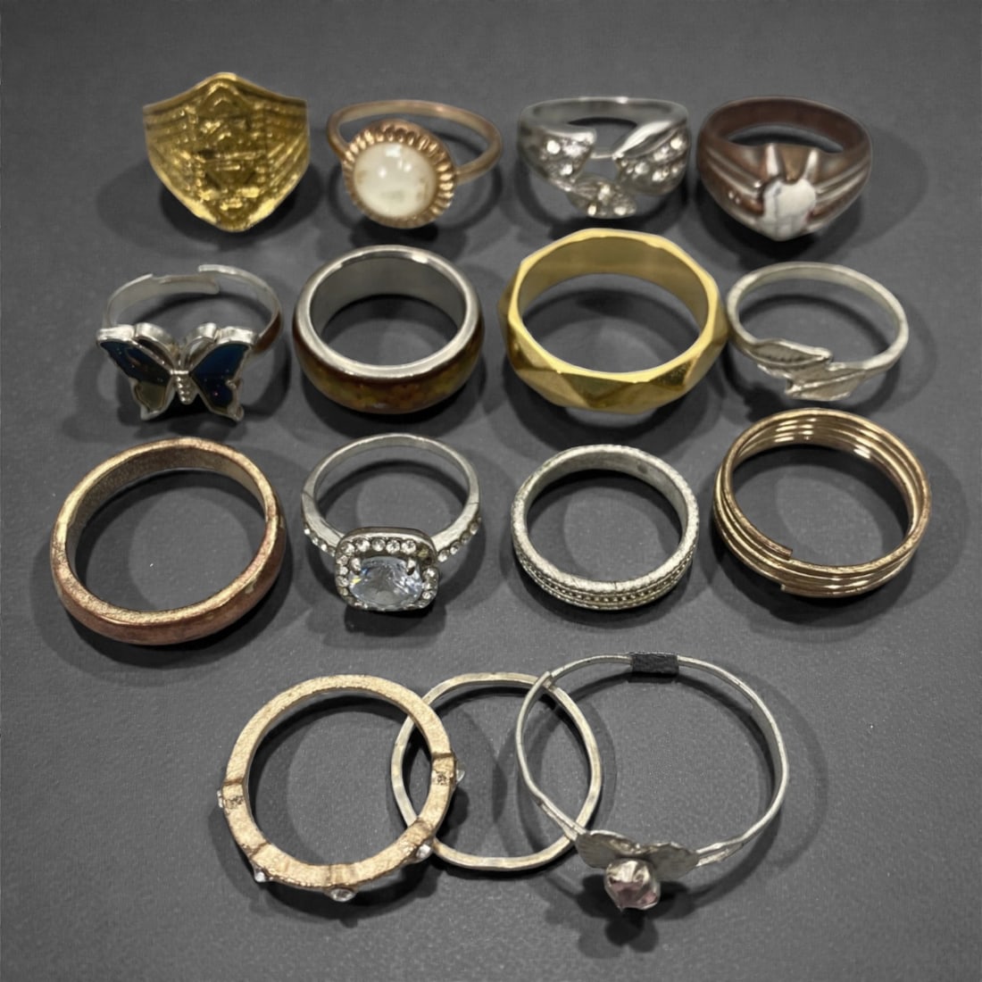 An Estate Lot of Fifteen Rings, Late 20th Century, 91FK (1 of 1)