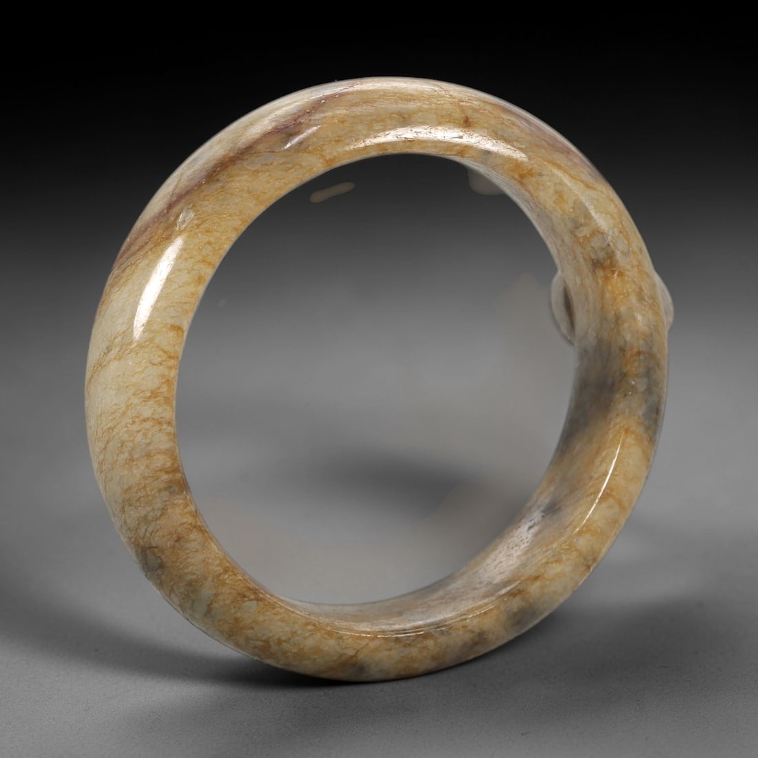 A Chinese Jadeite Jade Bangle Bracelet, 20th Century, 91ZK (1 of 2)