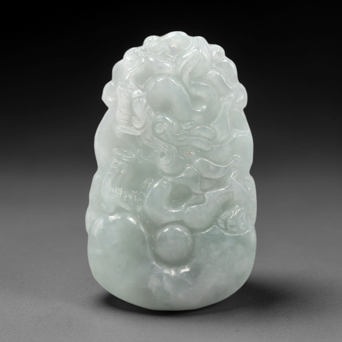 A Chinese Jadeite Dragon Pendant, 20th Century, 96XL (1 of 2)