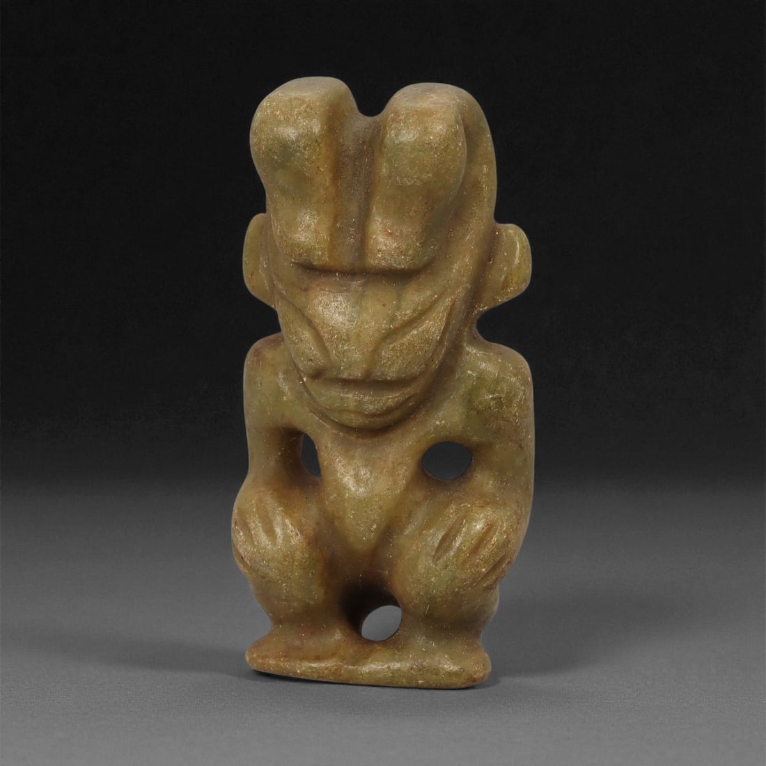 A Chinese Jade Effigy in Hongshan Style, 20th Century, 99LE (1 of 2)