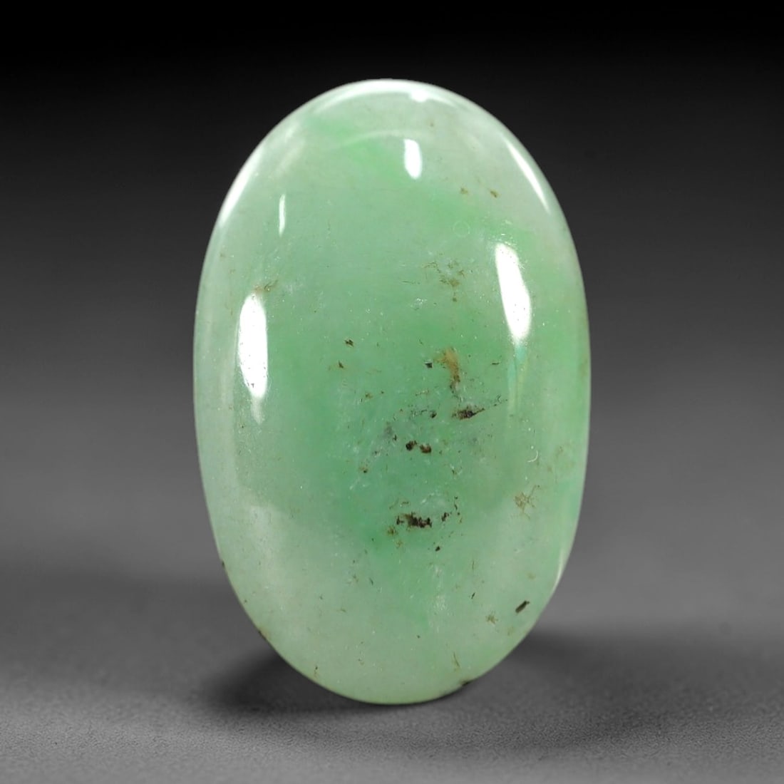 8.52 Carats Pale Green Translucent Jadeite Jade Cabochon - Natural Burmese Stone, 47AB (1 of 1)