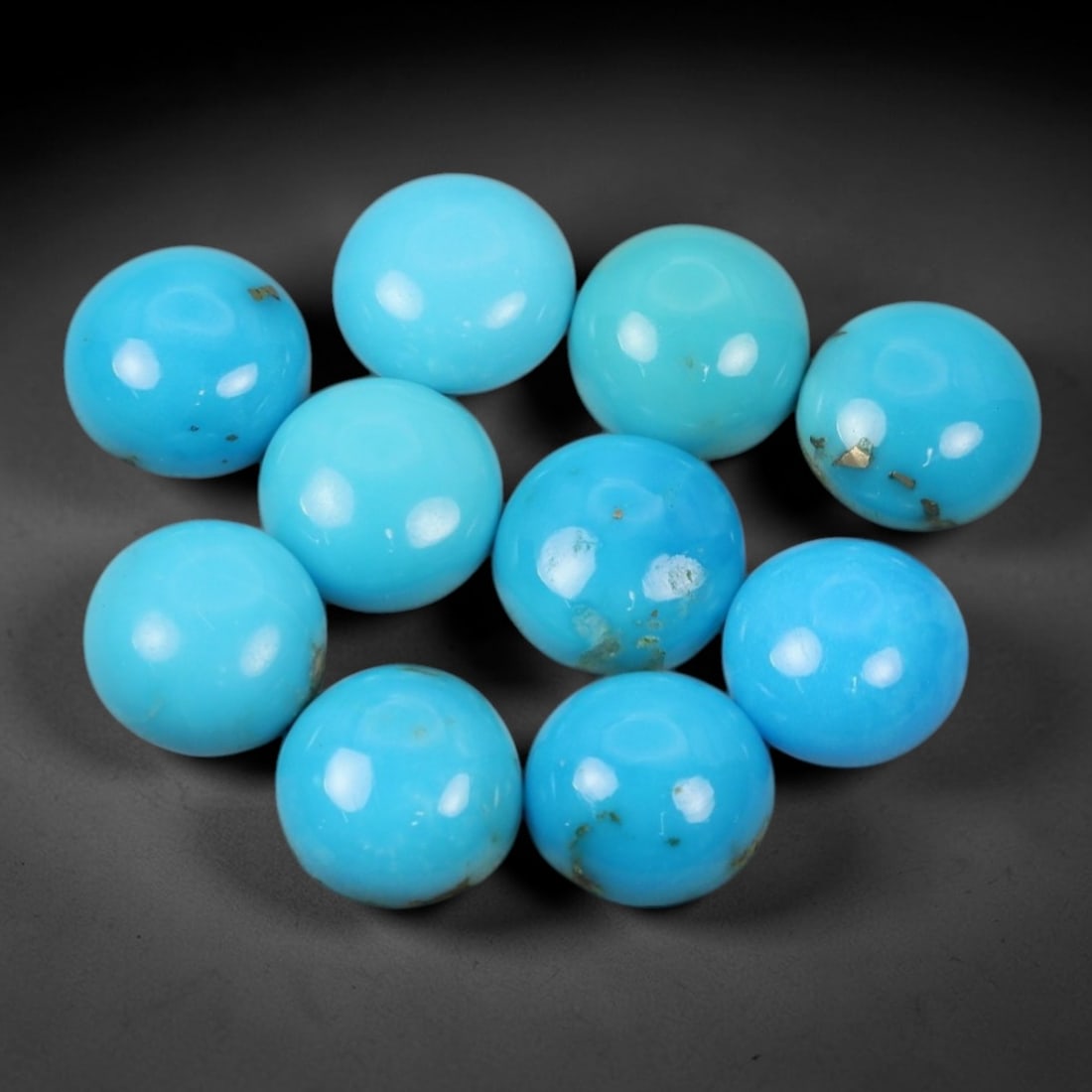 11.16 Carats Sky Blue Arizona Turquoise Cabochon Parcel - Natural Loose Gemstones, 18XP (1 of 1)