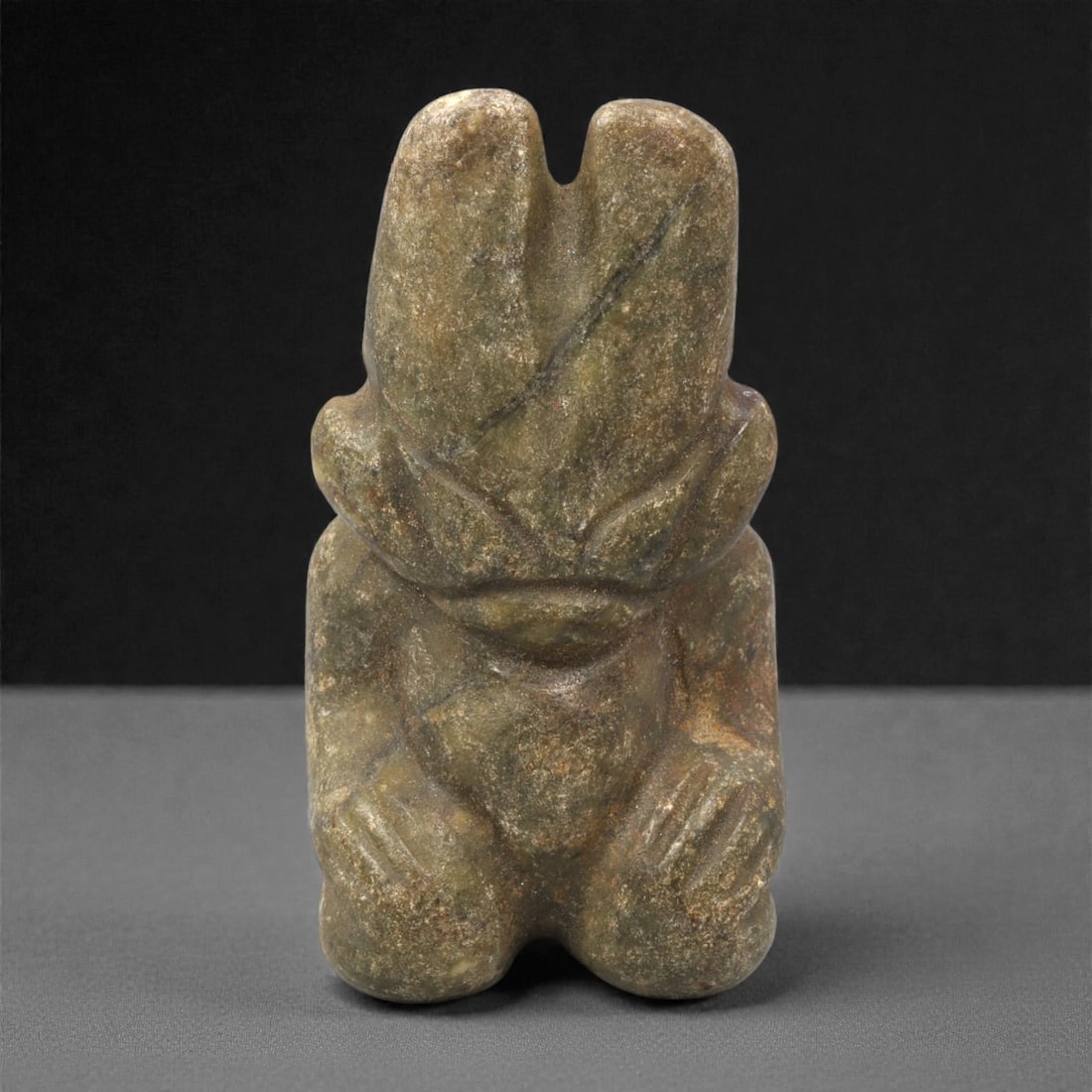 A Chinese Hetian Nephrite-Style Stone Effigy, 20th Century, 76FJ (1 of 2)