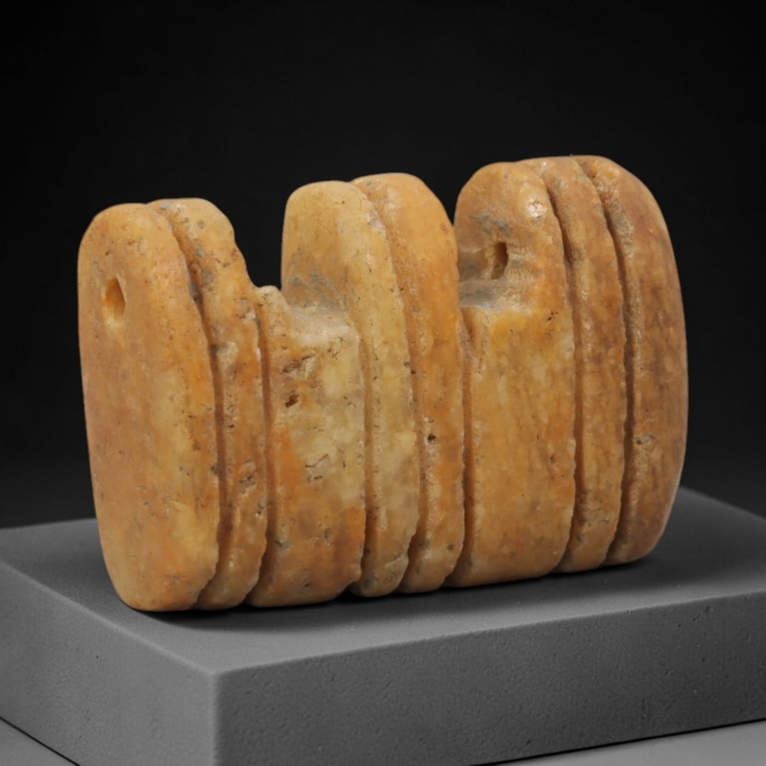 Ancient Stone Multi-Lobed Amulet - Near Eastern Pendant, 48XQ (1 of 2)