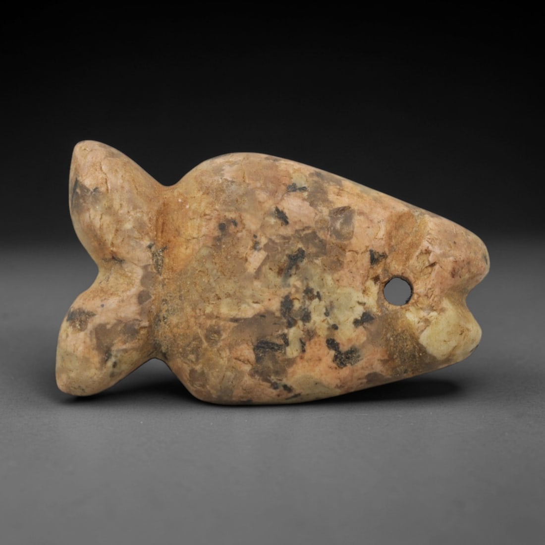 Ancient Stone Fish Amulet - Egyptian Animal Pendant, 30XQ (1 of 2)