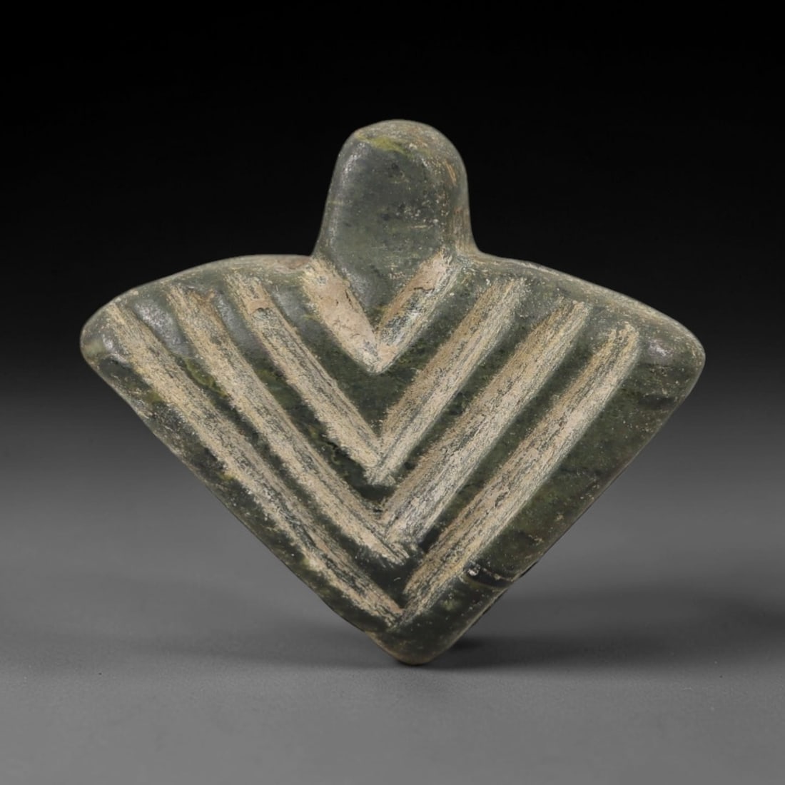Ancient Green Stone Amulet - Egyptian Style Figurine, 55AE (1 of 2)