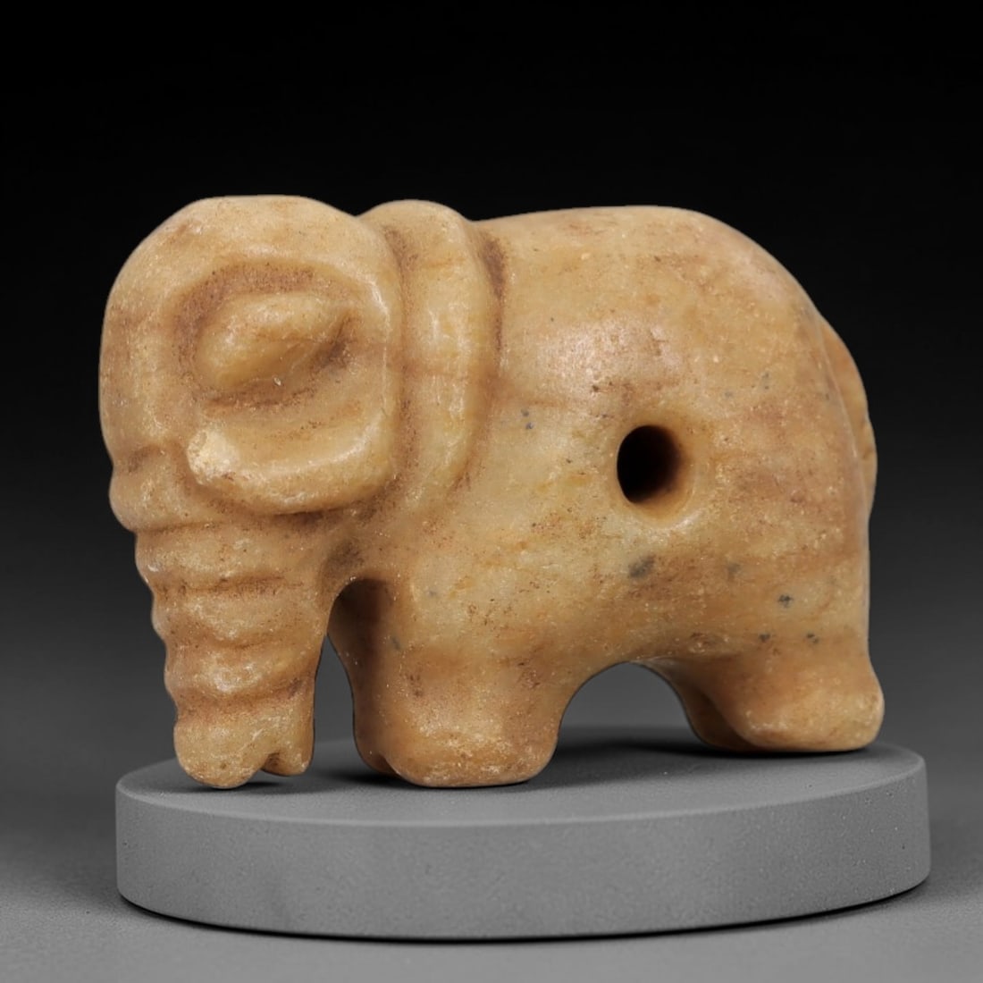 Ancient Egyptian Stone Elephant Amulet - Carved Figurine, 15AE (1 of 2)