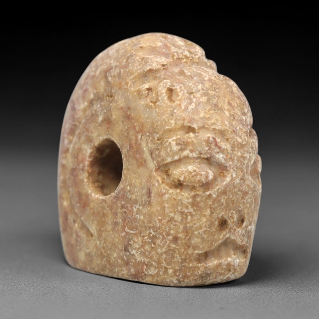 Ancient Limestone Humanoid Stamp Seal - Near Eastern Amulet, 17ZS (1 of 2)