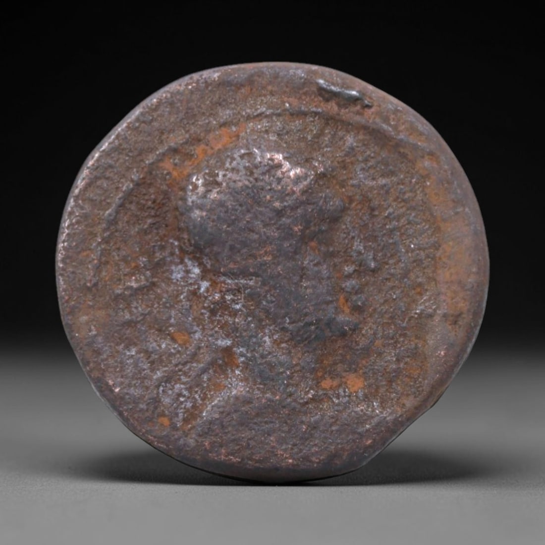 INDO-GREEK KINGDOM: Hellenistic Royal Portrait Bronze Coin, 2nd-1st Century BCE, 20mm, 7.38g, 9XS (1 of 2)