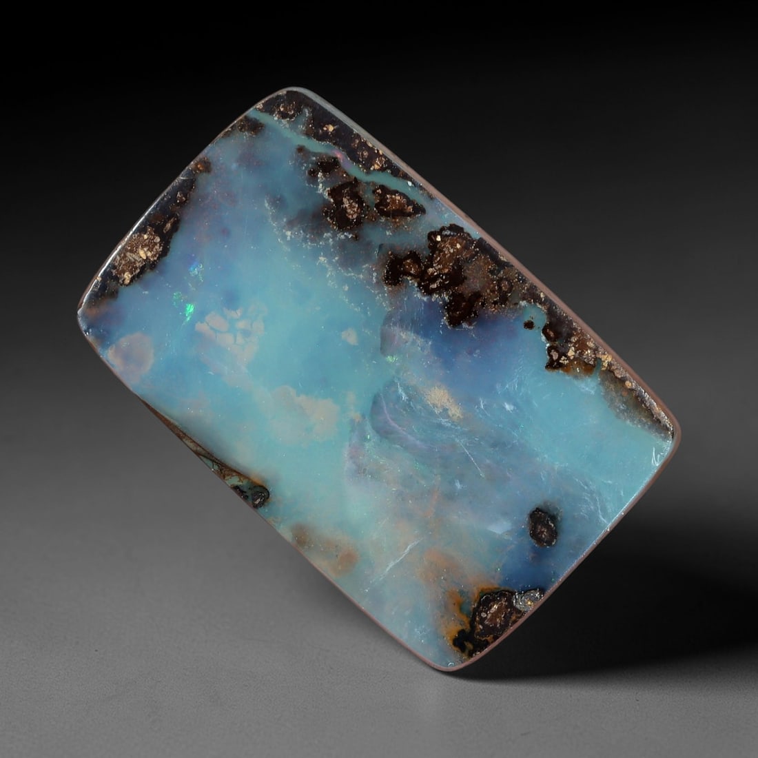 5.84 Carats Turquoise Blue Boulder Opal - Natural Australian Stone, 49XM (1 of 2)