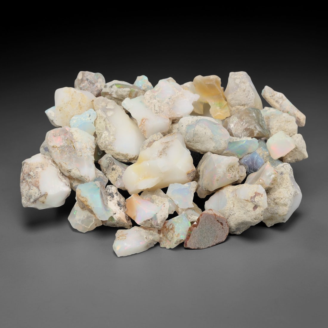 An Ethiopian Welo Opal Rough Lot, 57.76g, 52ZH (1 of 1)