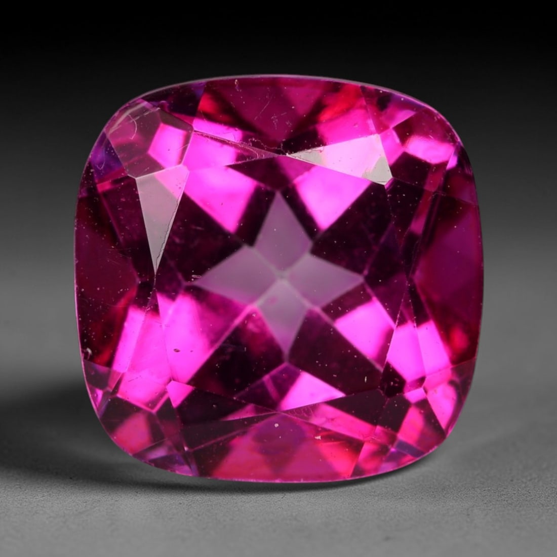 5.735 Carats Certified Deep Pink Purplish Topaz - Natural Brazilian Gemstone, LZ274 (1 of 2)