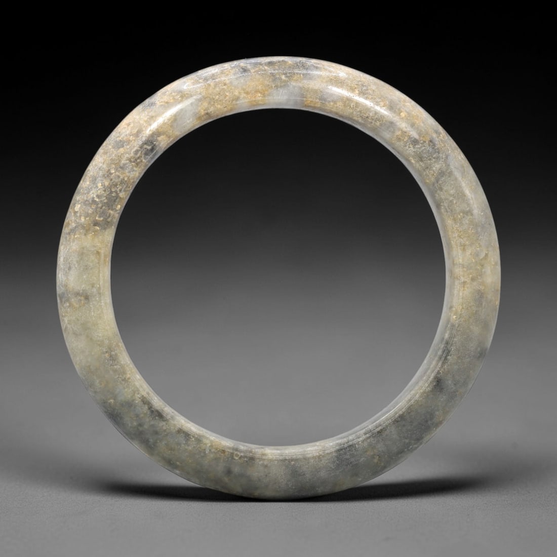 A Chinese Jadeite Jade Bangle Bracelet, 20th Century, 4ZL (1 of 2)