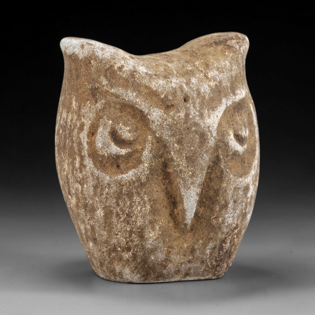 Ancient Stone Owl Effigy - Near Eastern Zoomorphic Figurine, 20FY (1 of 2)