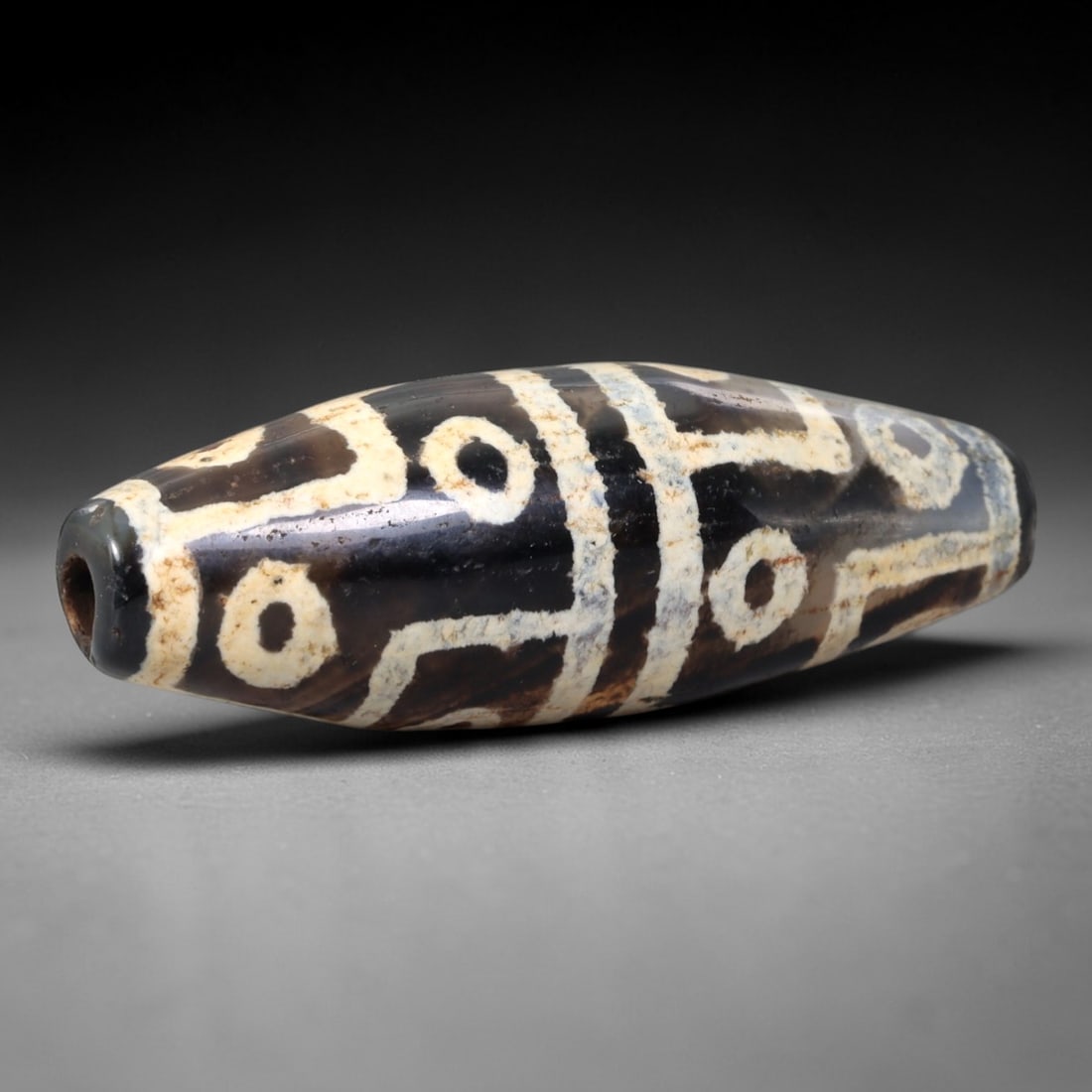 Ancient Agate Dzi Bead - Himalayan Twelve-Eye Pendant, 16AS (1 of 2)