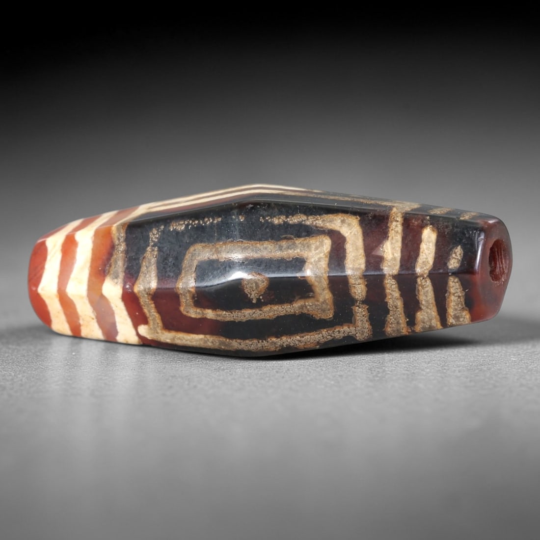 Ancient Agate Dzi Bead - Himalayan Eye Pendant, 95AR (1 of 2)