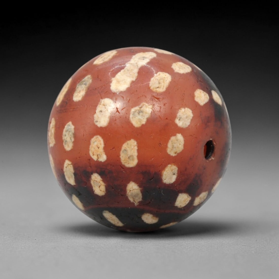 Ancient Carnelian Spotted Dzi Bead - Himalayan Amulet, 86XV (1 of 2)