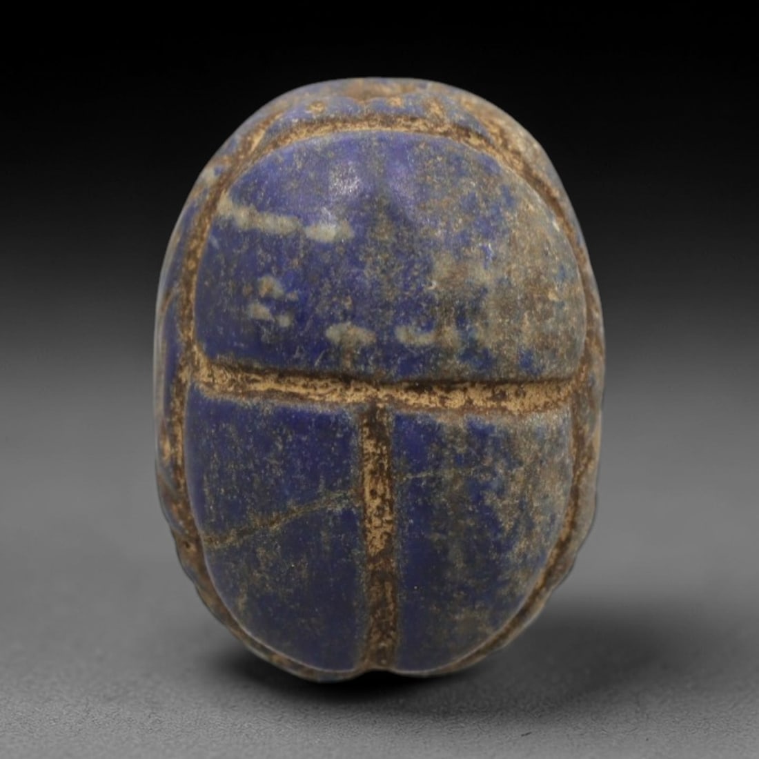 Ancient Egyptian Lapis Lazuli Scarab - Amulet Figurine, 47ZR (1 of 2)