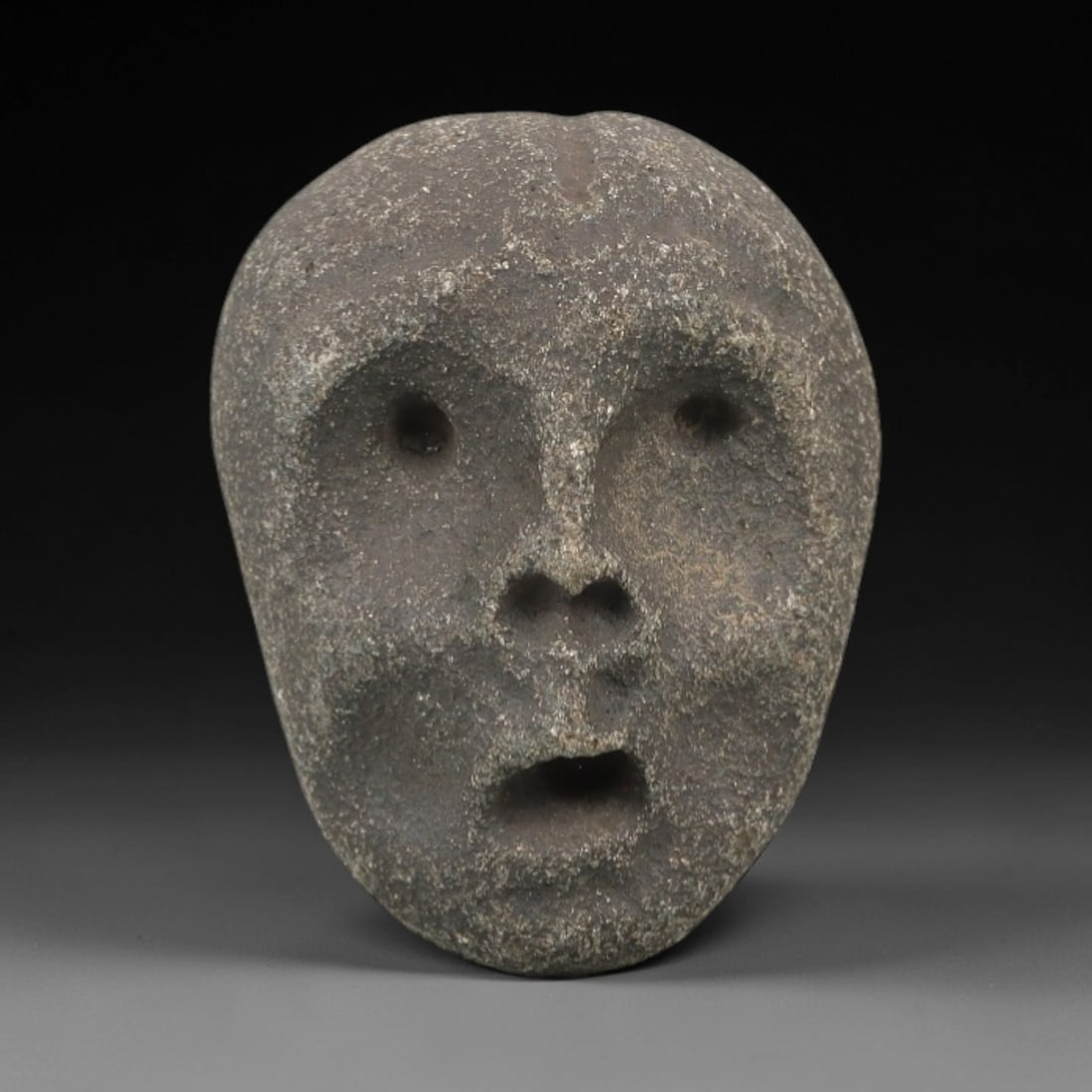 Ancient Stone Maskette - Near Eastern Amulet Figurine, 15FX (1 of 2)