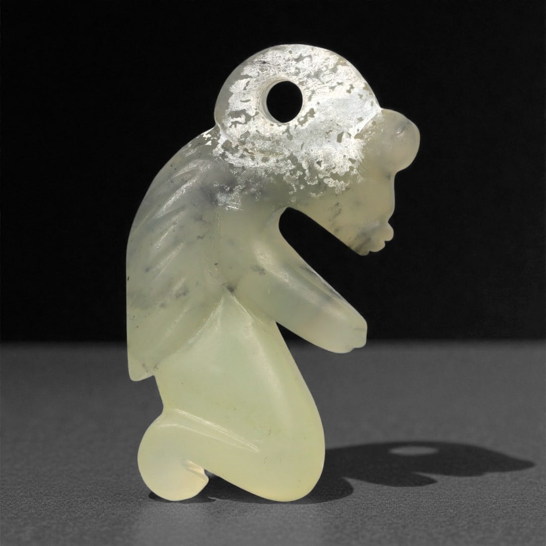 Chinese Jade Anthropomorphic Pendant - Carved Figure 6.7cm, 91ZC (1 of 2)