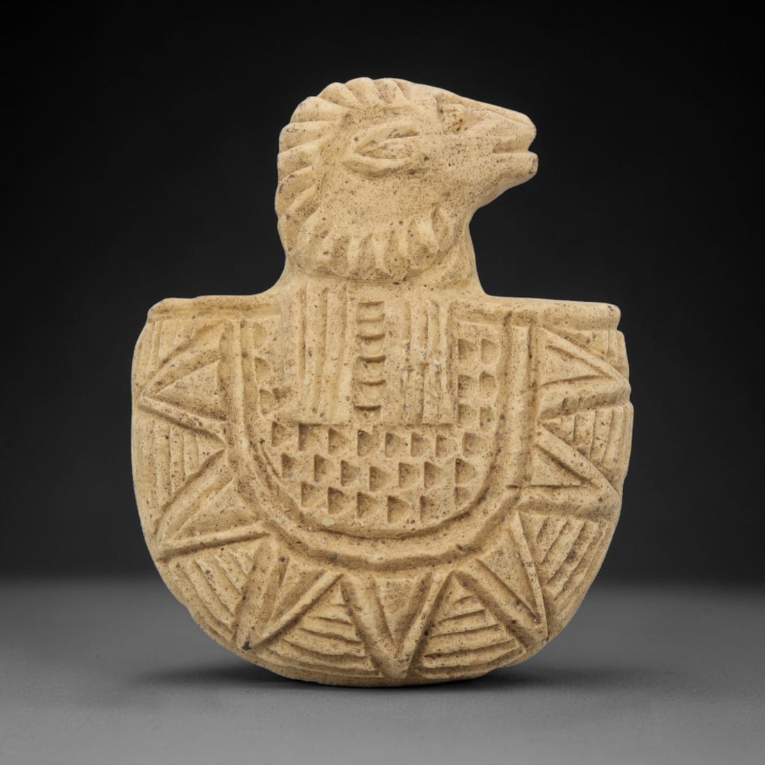 Ancient Stone Ram Amulet - Near Eastern Zoomorphic Figurine, 1ZY (1 of 2)