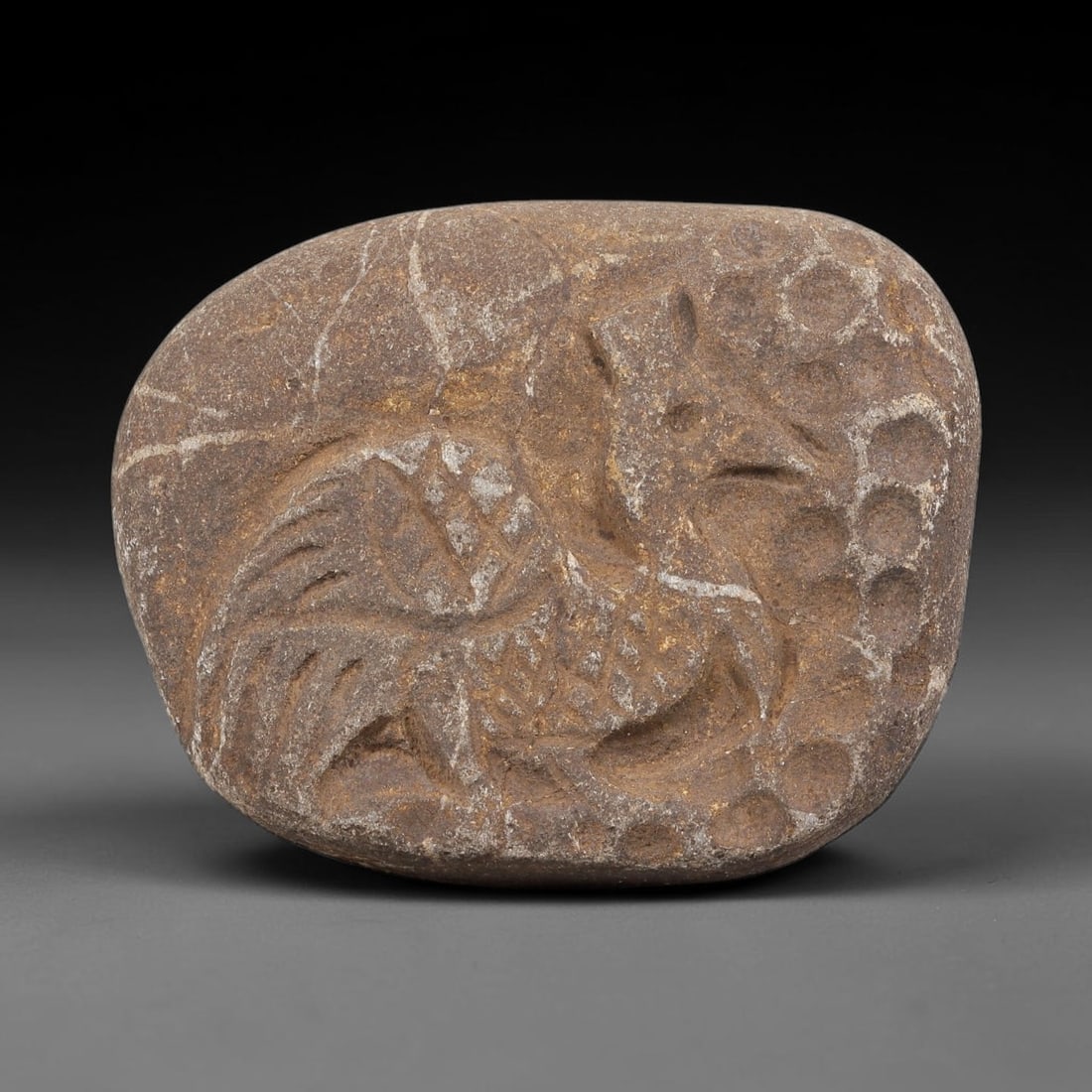 Ancient Stone Plaque - Christian Bird Relief Amulet, 55WJ (1 of 2)