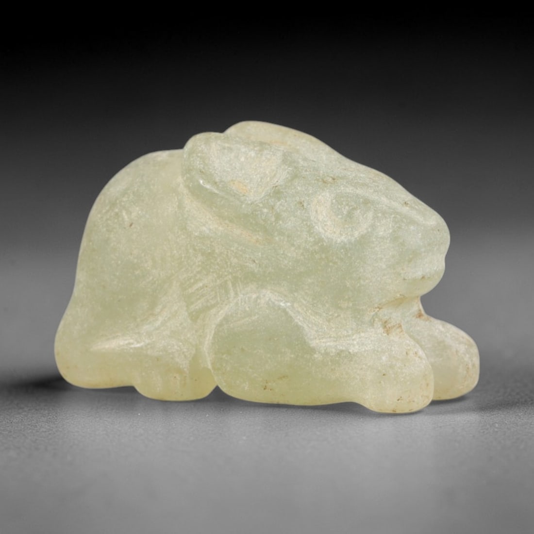 Ancient Green Stone Hare Amulet - Near Eastern Figurine, 28AR (1 of 2)