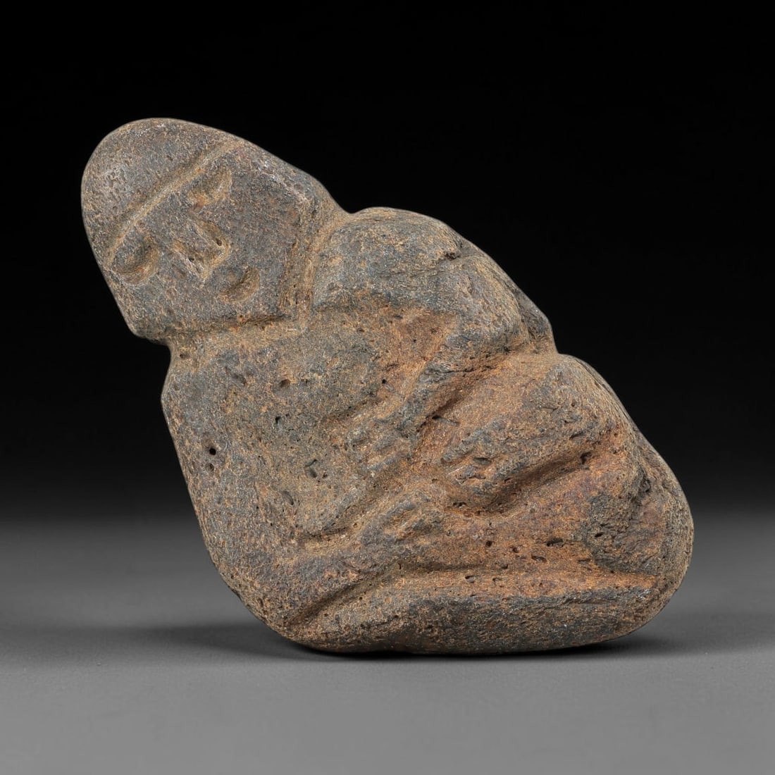 Ancient Stone Anthropomorphic Figurine - Near Eastern Amulet, 36WJ (1 of 2)