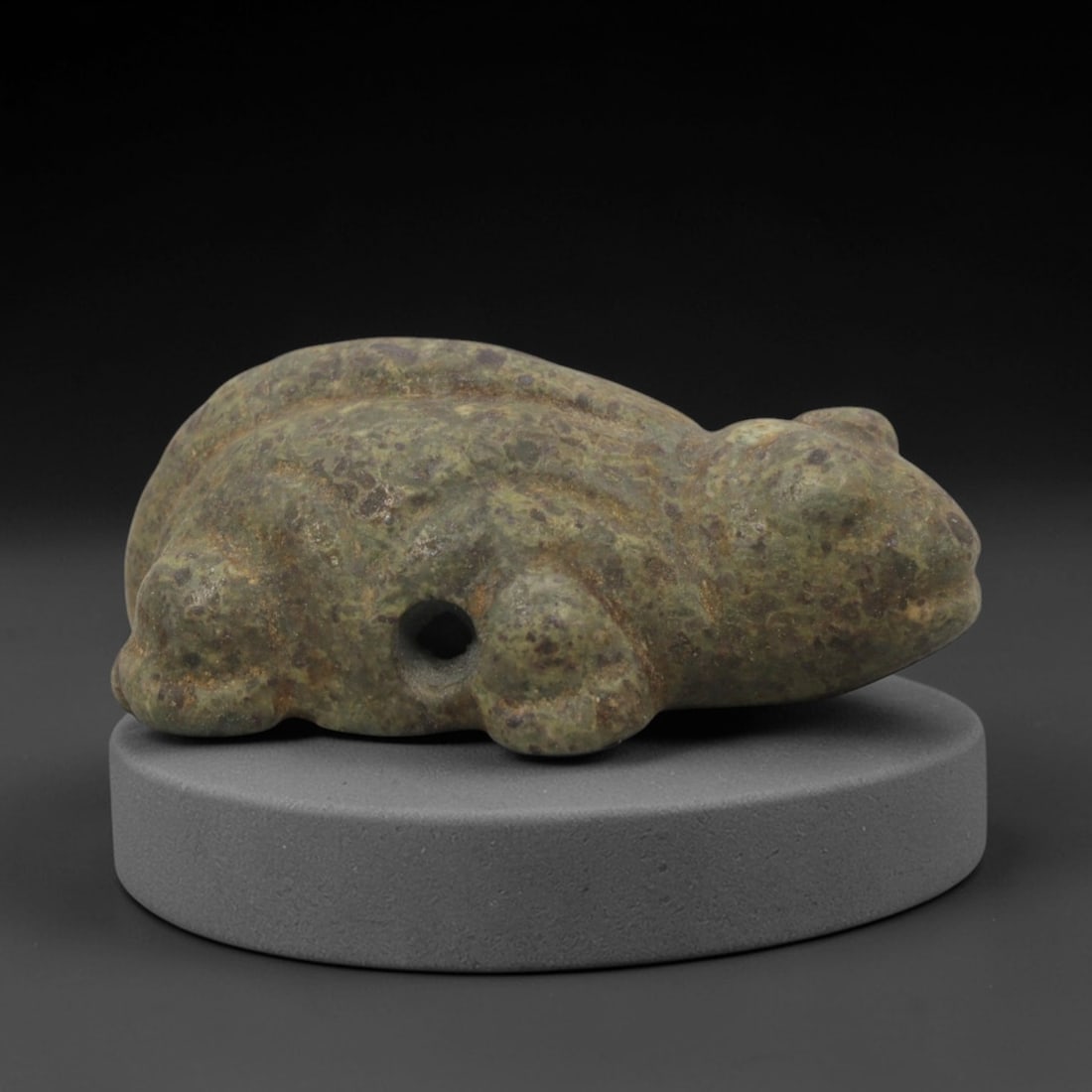 Ancient Stone Frog Amulet - Egyptian Pendant, 98XQ (1 of 2)