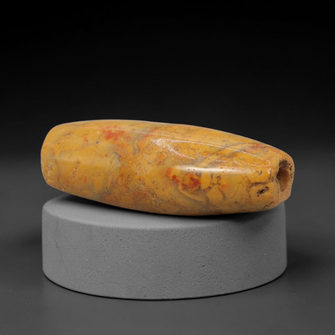 Ancient Yellow Jasper Bead - Indus Valley Bactrian Pendant, 85XT (1 of 2)