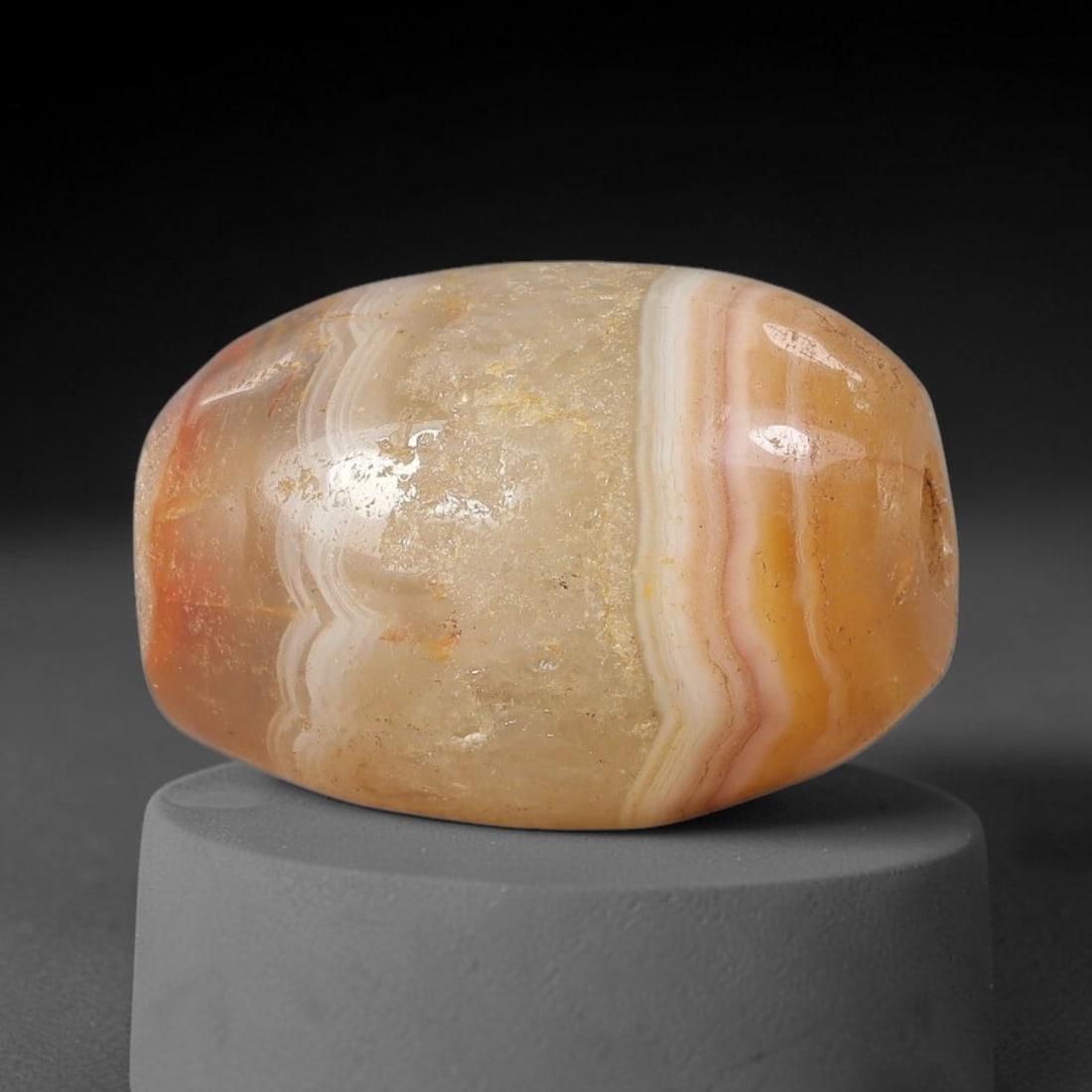 Ancient Agate Bead - Silk Road Miniature Amulet, 87BC (1 of 2)