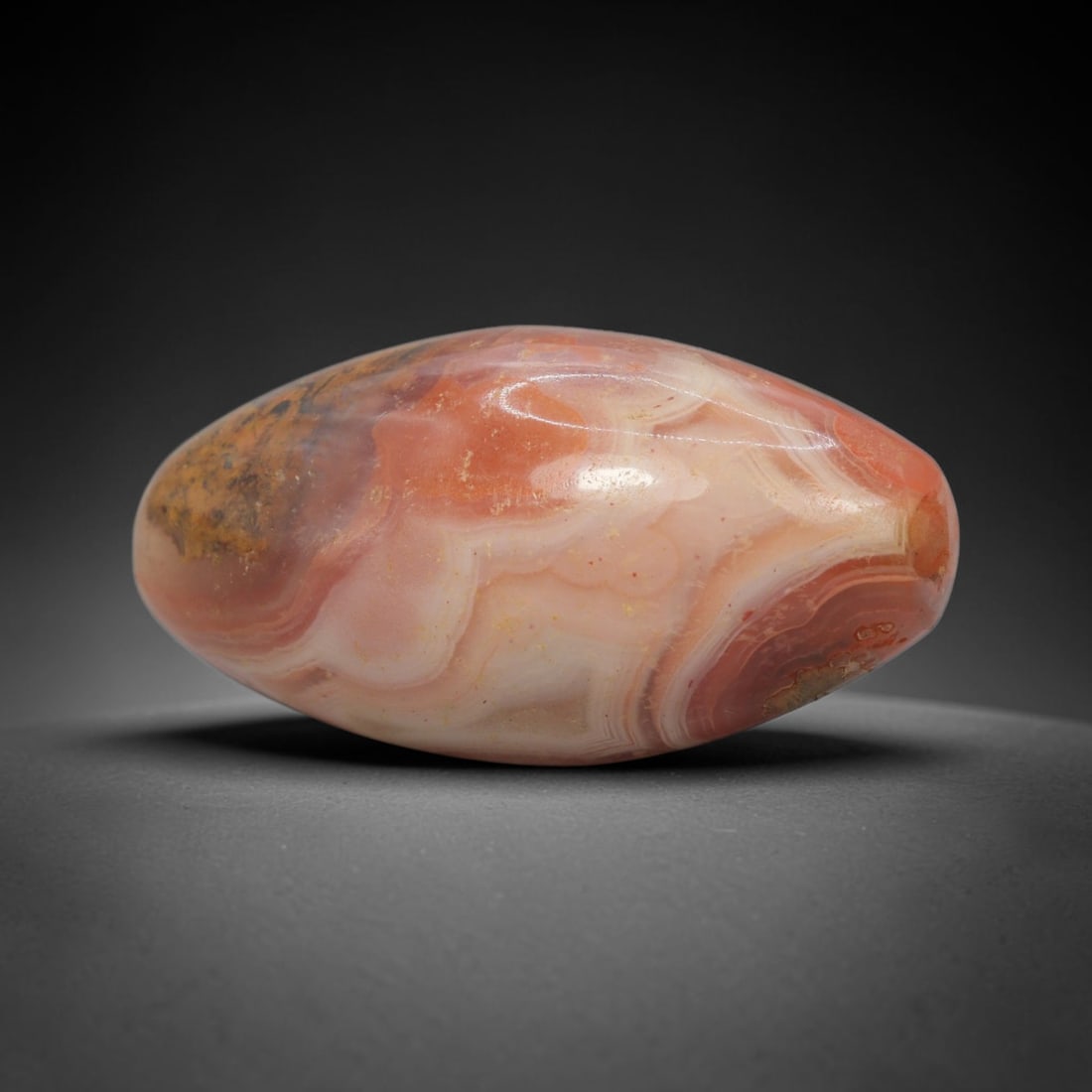 Ancient Agate Bead - Indus Valley Banded Carving (1 of 2)