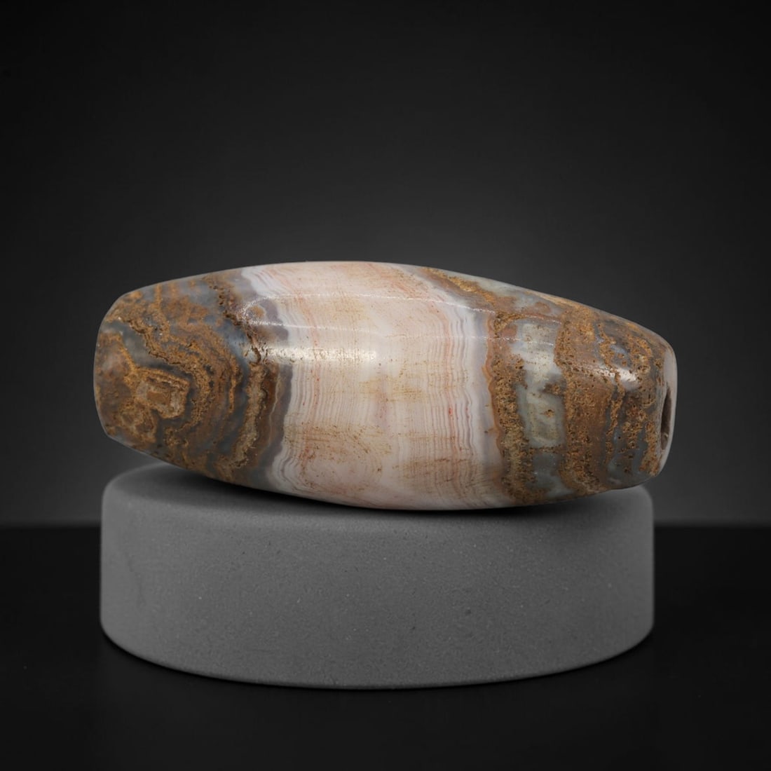 Ancient Banded Agate Bead - Western Asiatic Talisman (1 of 2)