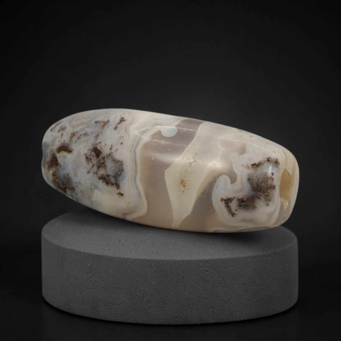 Ancient Plume Agate Bead - Western Asiatic Amulet (1 of 2)